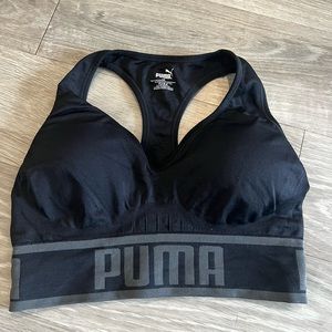 Puma Black sports bra